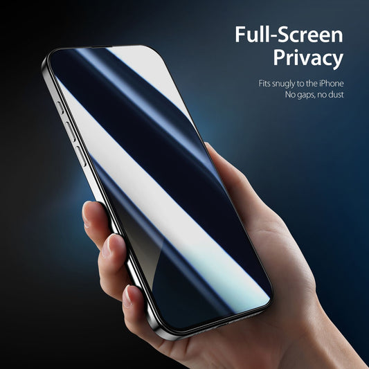 TDG KuzGuard iPhone 15 Pro Max Tempered Glass, 360 Degree Privacy
